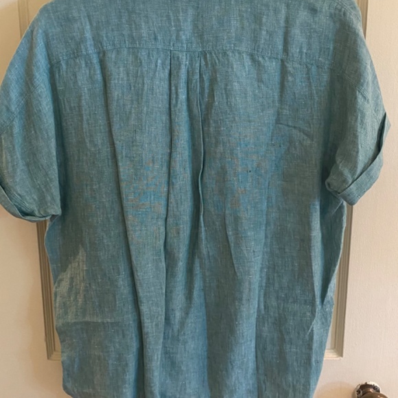 NWT J. Crew Baird McNutt Irish Linen top size 2 - Picture 4 of 4